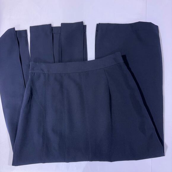 ZARA FUNKY FRAYED MIDI SKIRT NAVY - UNIQUE - SIZE M - Picture 4 of 7